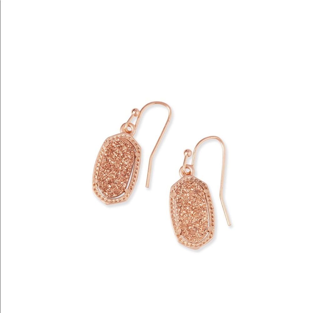 Kendra Scott Lee Rose Gold drop earrings
